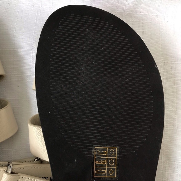 Anthropologie Bibi Lou Cutout Slide Sandals Cream Size 36 Us Size 5.5 $185 - Picture 12 of 12